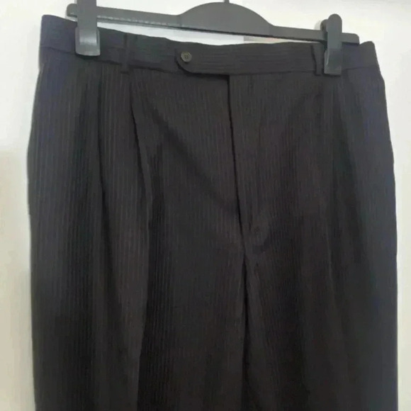 Ermenegildo Zegna  men’s vintage dark brown striped preppy casual luxury suit 54 - Picture 5 of 16